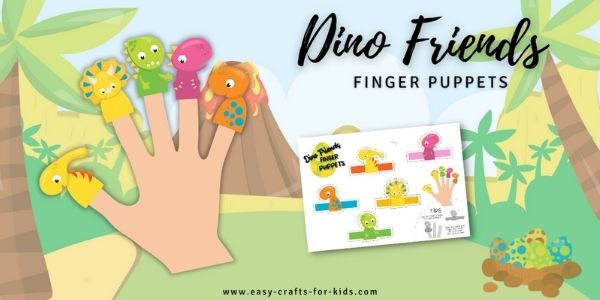 Dinosaur finger best sale puppets printable