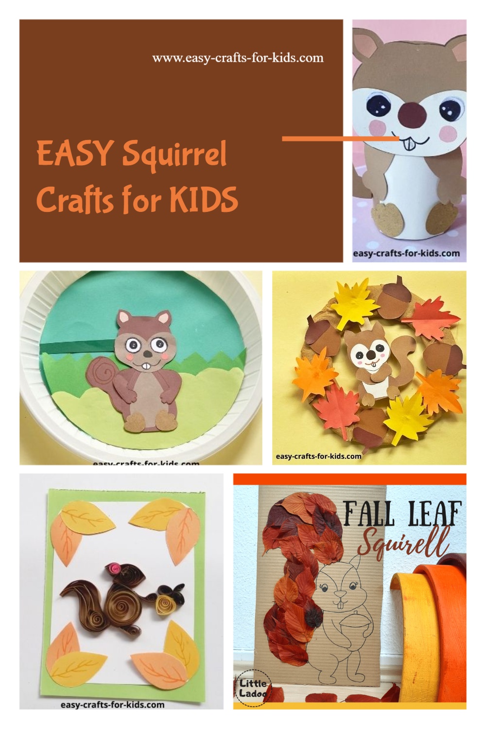 preschool paper bag squirrel