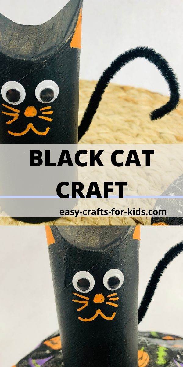 Paper Roll Black Cat Craft - Easy Peasy and Fun