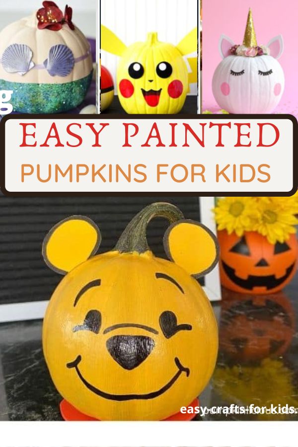 Painting a Pumpkin Ideas Easy Crafts For Kids