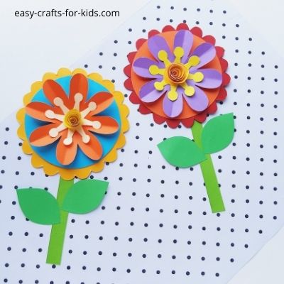 spring flower crafts for kids