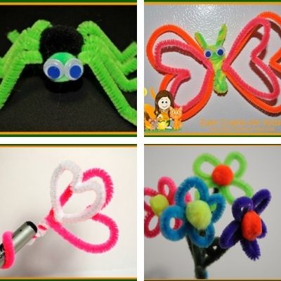 How to Make Pipe Cleaner Butterfly Rings