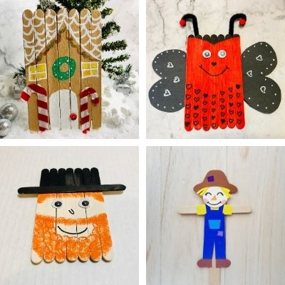 DIY Glittery Popsicle Stick Ornaments 2024 - Entertain Your Toddler