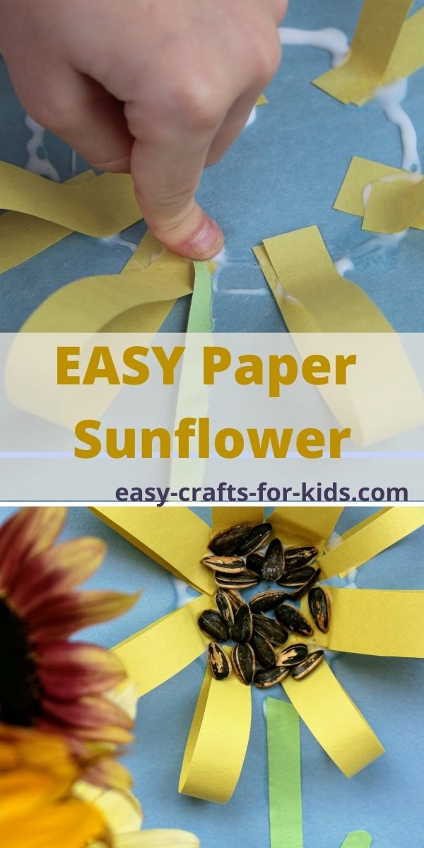 Paper Sunflower Craft for Kids