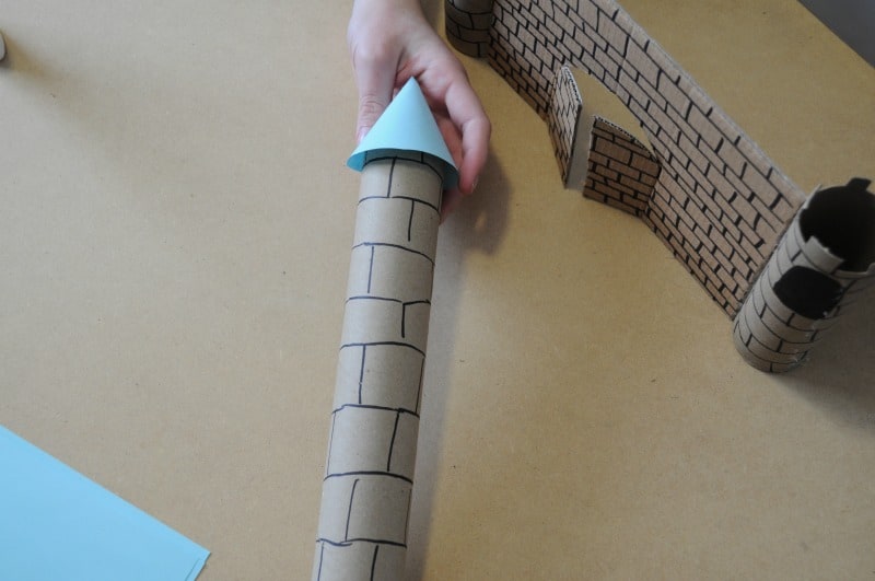  Crear torre de castillo - rollo de papel higiénico artesanal