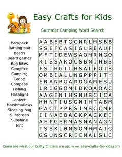 free printable word search puzzles