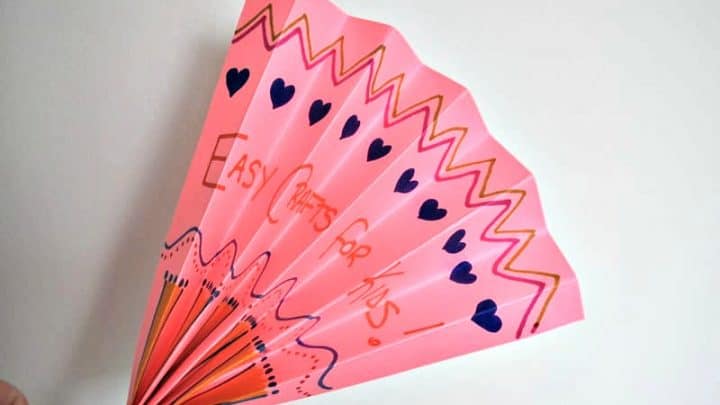 How to Make Hand Fan from Paper  DIY Paper Hand Fan - Paper Craft Ideas 