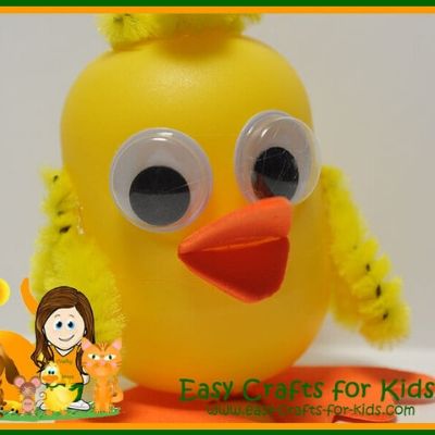 Kinder Egg Duck Craft - Easy Crafts For Kids