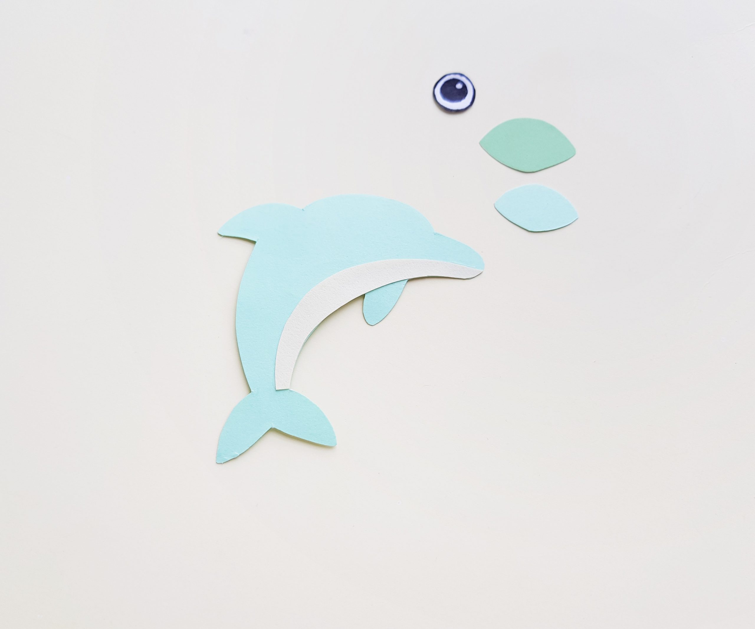 easy dolphin craft step by step