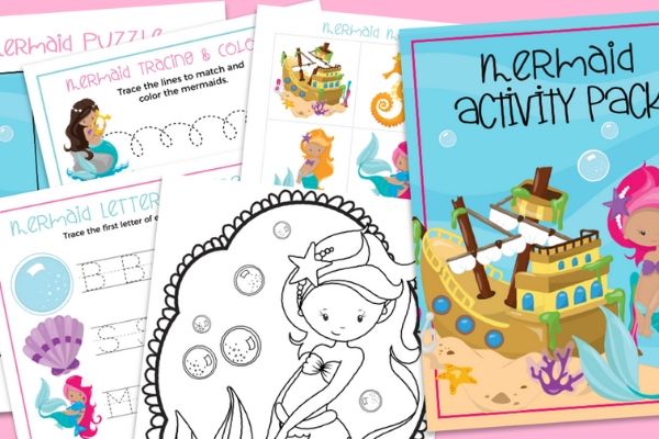 mermaid activities for kids free to print