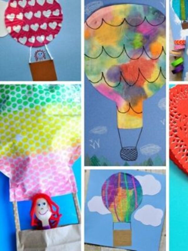 Cutest Hot Air Balloon Crafts for Kids - Easy Crafts For Kids