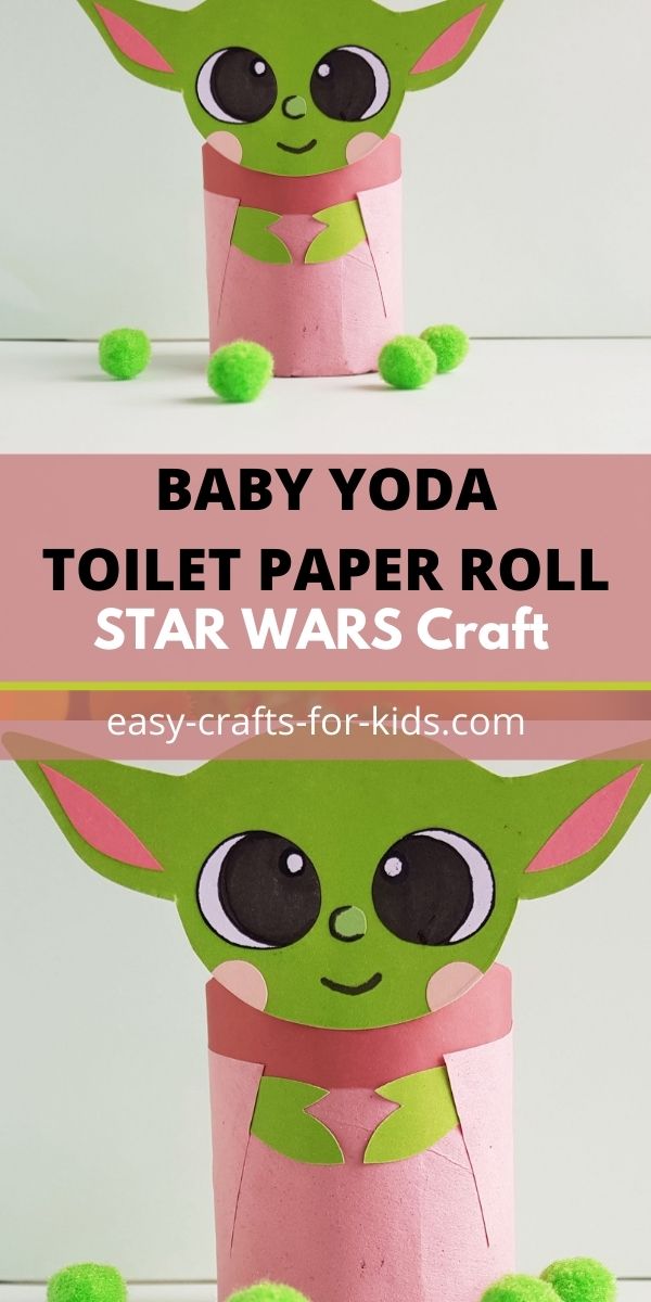 Baby Yoda Toilet Paper Roll Craft