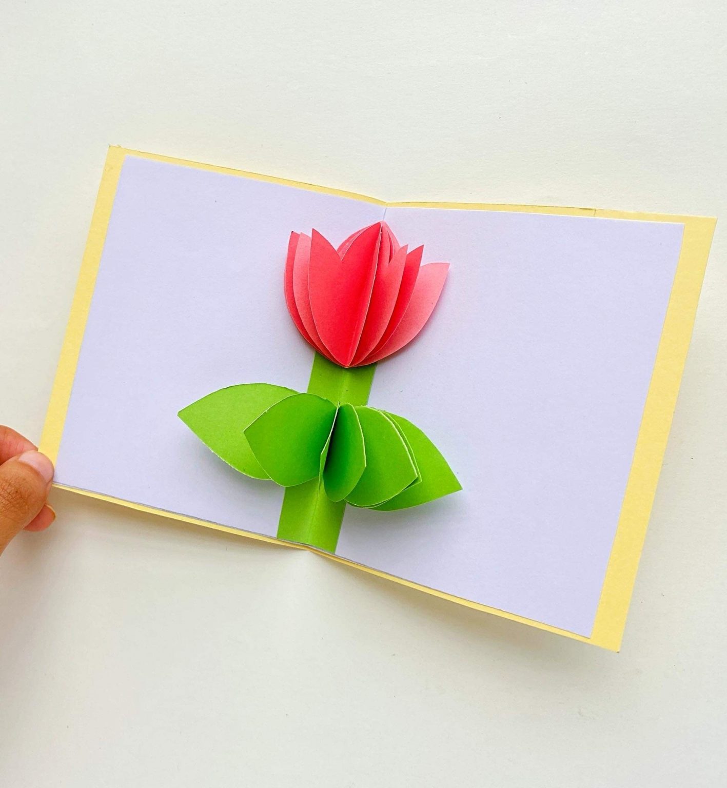 DIY Tulip Card for Kids