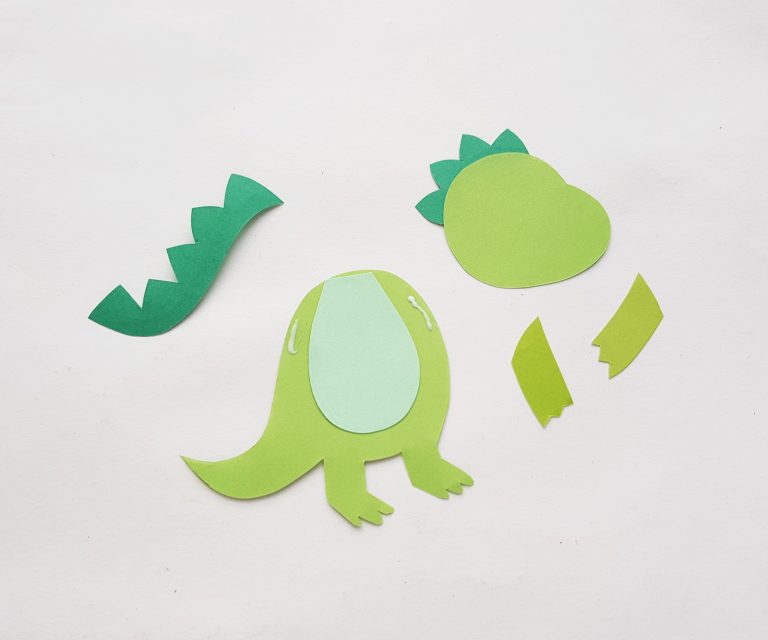 T Rex Bookmark Craft for Kids