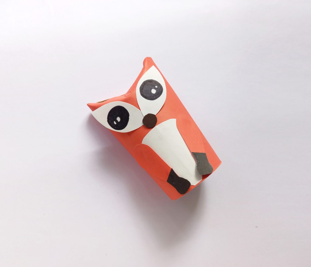 Red Fox Craft with Toilet Paper Roll