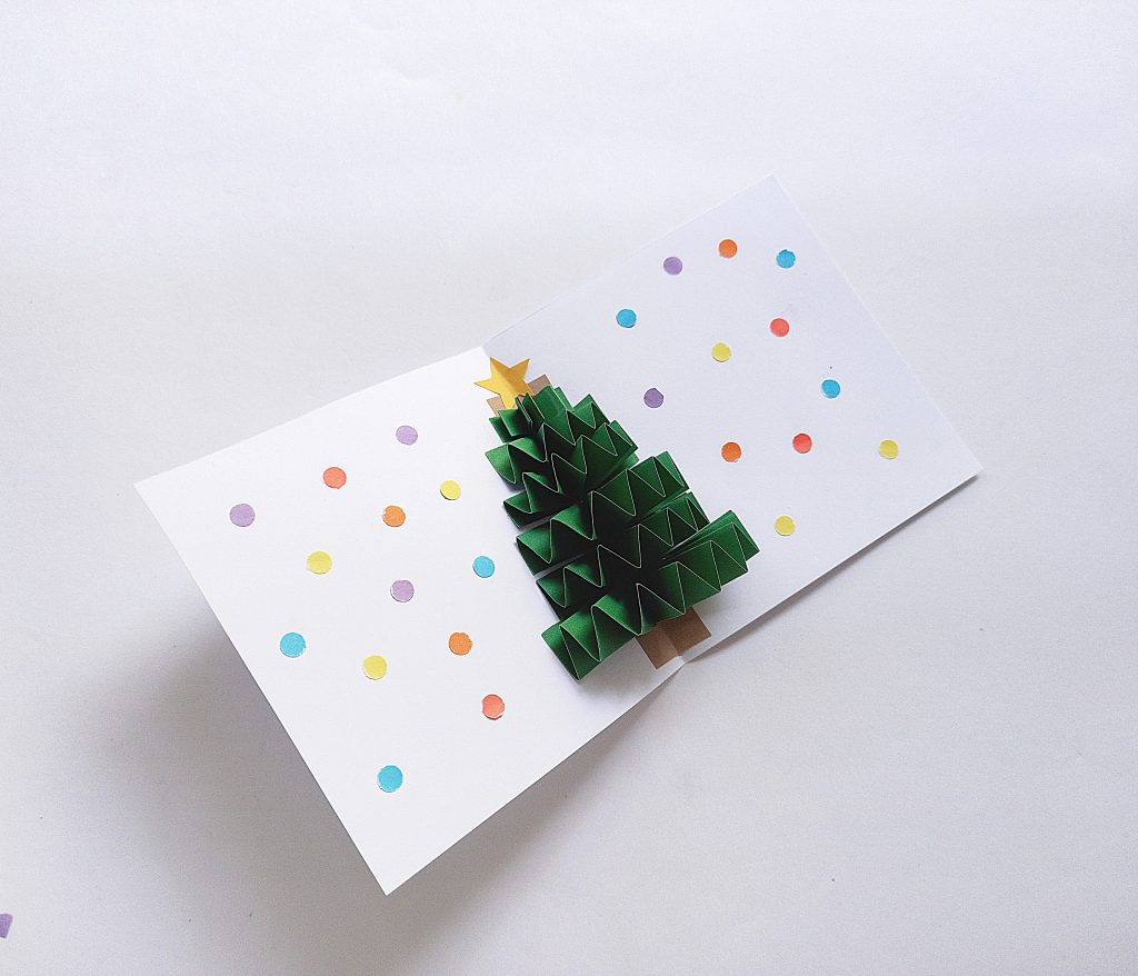 How to make a Christmas Tree Pop Up Card