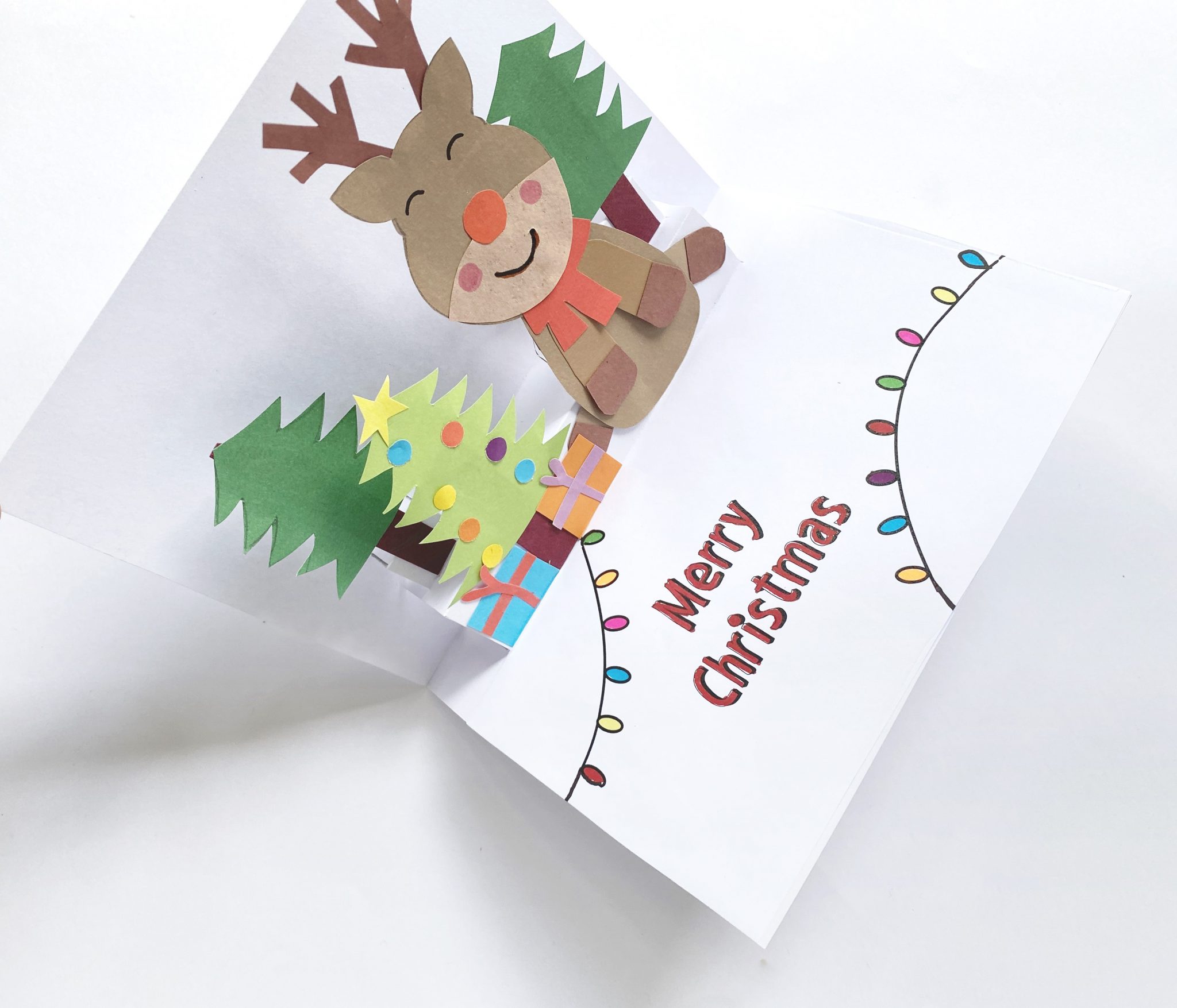 Reindeer Pop Up Card Instructions