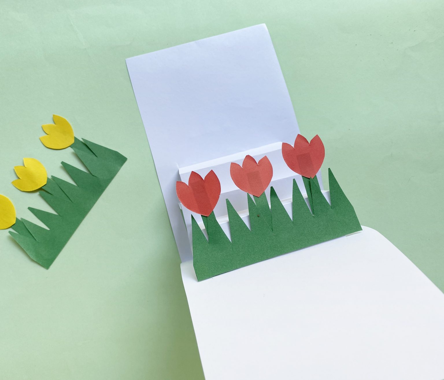 Diy Tulip Card For Kids