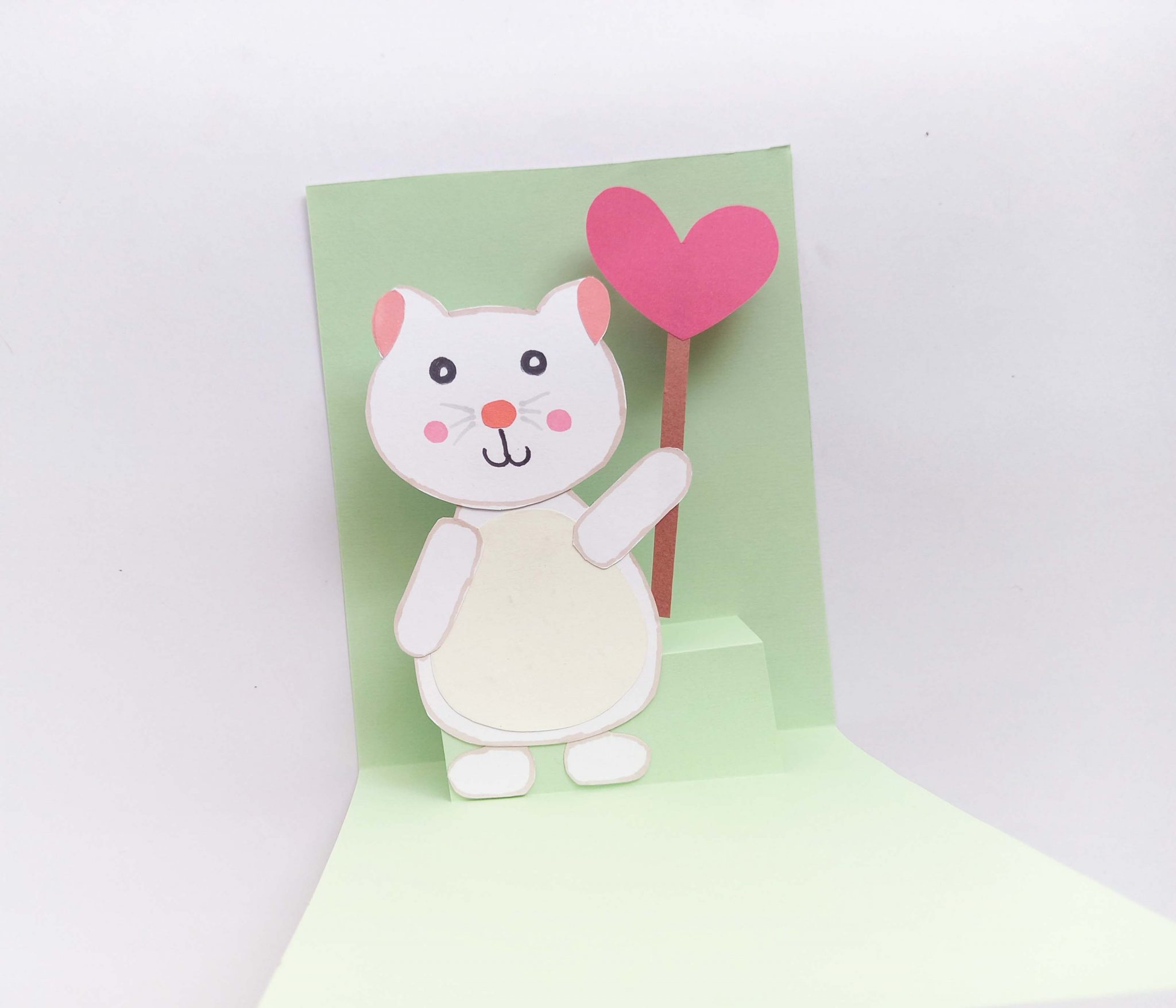 Cat Pop Up Card Craft for Kids