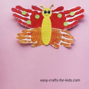 Butterfly Handprint Craft for Little Kids - Easy Crafts For Kids