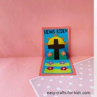 He is Risen Pop Up Card Craft for Kids - Easy Crafts For Kids