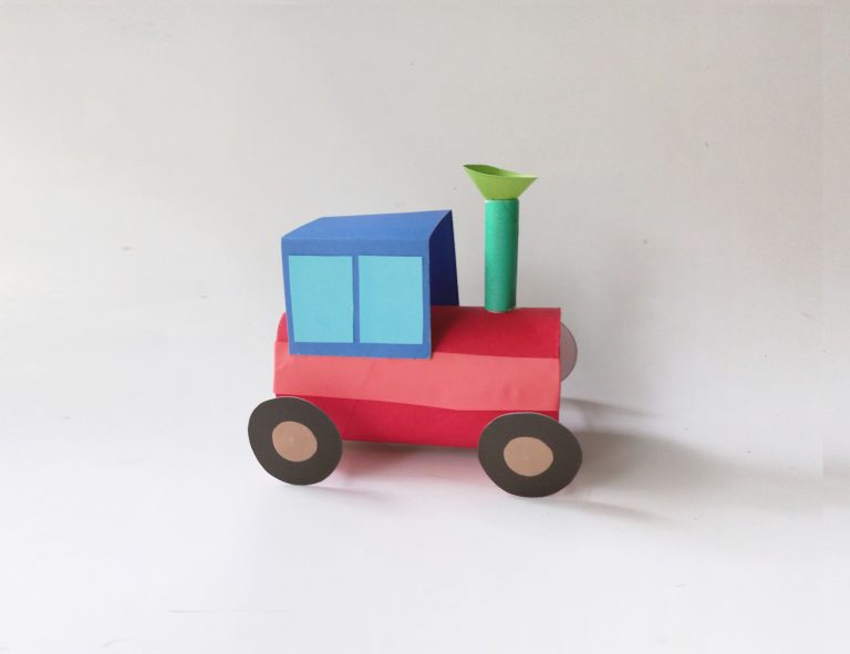 Toilet Paper Roll Train Craft for Kids