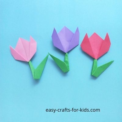 origami flower instructions tulip
