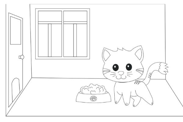 cute cats coloring pages to print