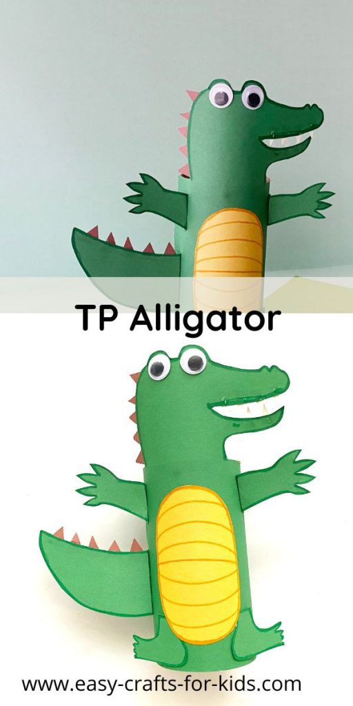 Toilet Paper Roll Alligator Craft