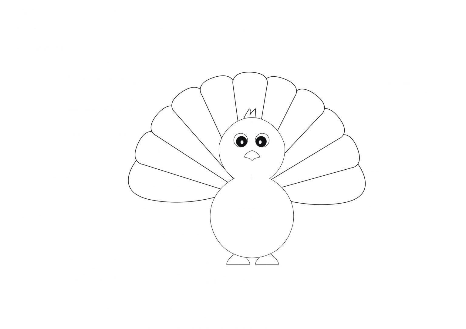 How to Draw a Turkey Step By Step - Thankgiving Drawing for Kids