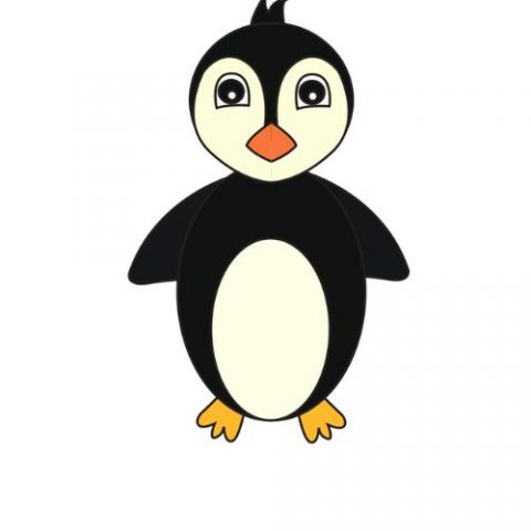 cute penguin sketch