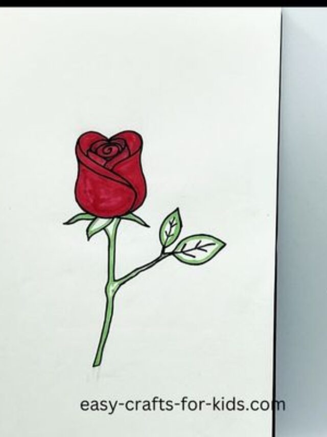 easy rose drawing