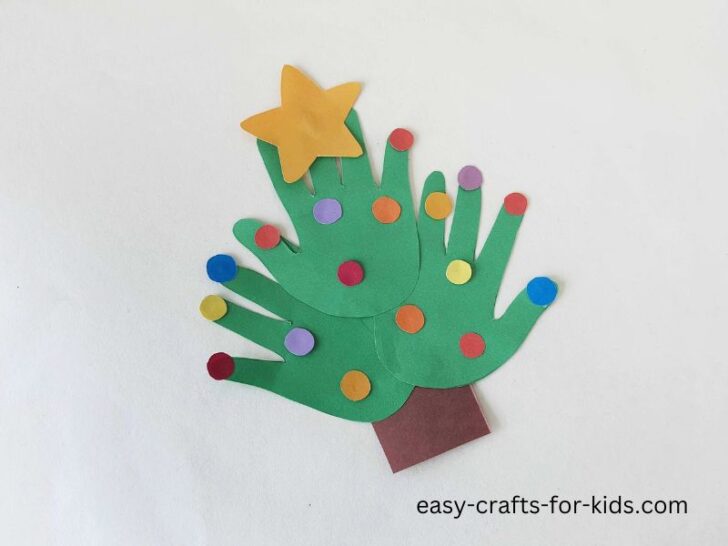 How to Make a Handprint Christmas Tree Craft