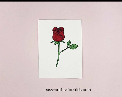 easy rose drawing