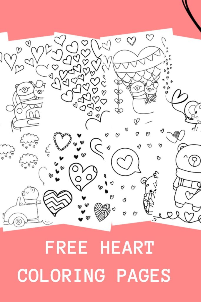 Valentine Heart Coloring Pages 2023