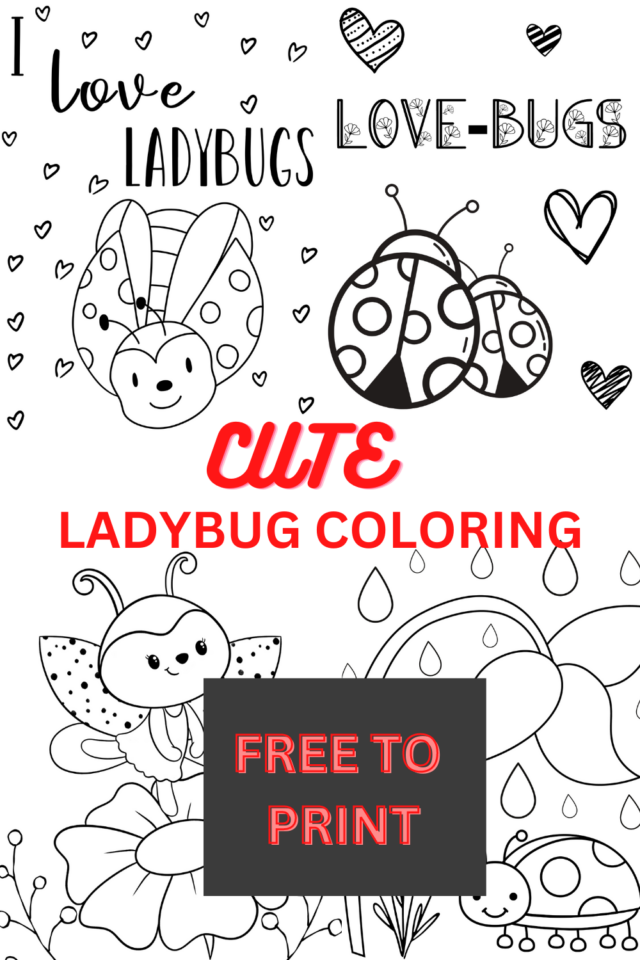 Ladybug Coloring Pages - Free Printable Ladybird Pictures to Color