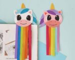 DIY Unicorn Rainbow Bookmarks - Easy Crafts For Kids