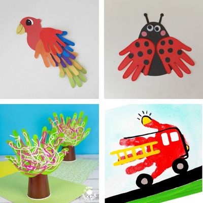 Simple Handprint Crafts - What You Can Make with Kids Handprints